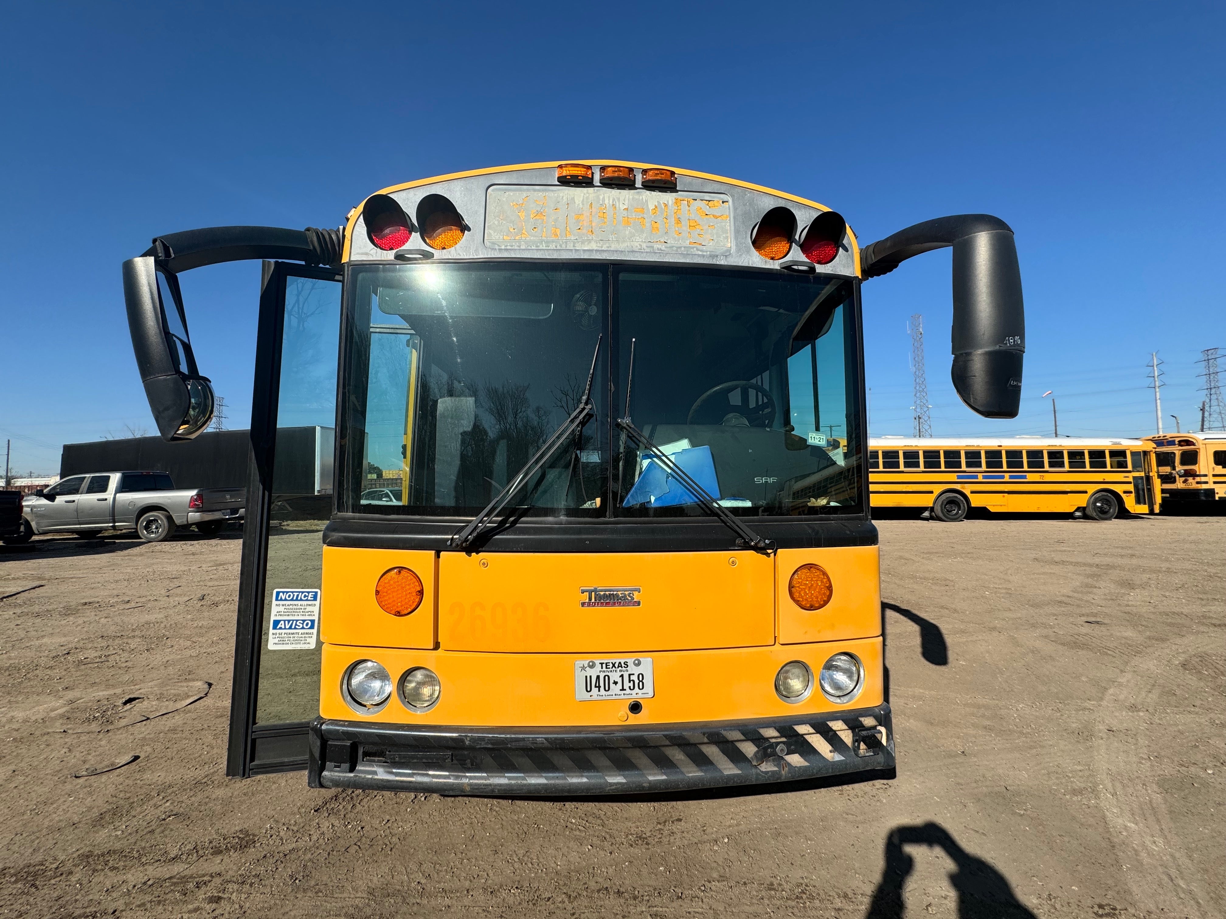 Back Engine Bus B7 2007 Thomas School Bus Rear Engine – Bus Spot